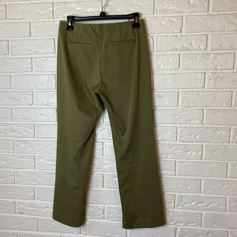 Crosby Womens Pants Size M Army Green Stretch Waist 28 X 25 SEE PIC FOR‎ FLAW